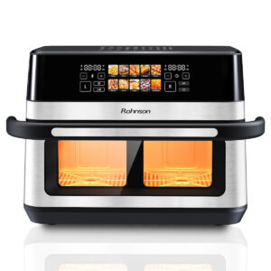 20250204171341 rohnson r 2882 air fryer me diplo apospomeno kado 12lt gri